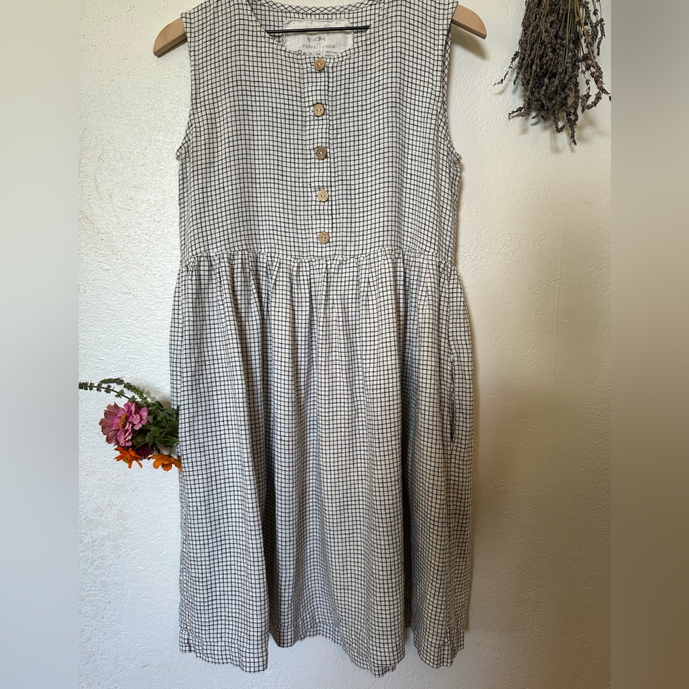 not Perfect Linen MAMA midi dress